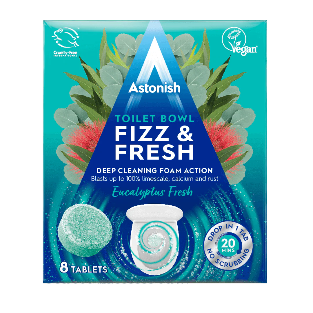 Toilet Bowl Fizz & Fresh Tabs Eucalyptus Fresh